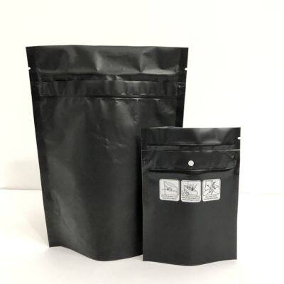 Pinch N Slide Child Proof Zipper Pouch MATT Black Printed CR Packaging Bag photo-2