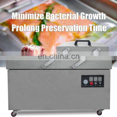 Factory Price Supply Commercial DZ-600 Double Chamber Vacuum Packing Machine / Continuous Vacuum Packer photo-2