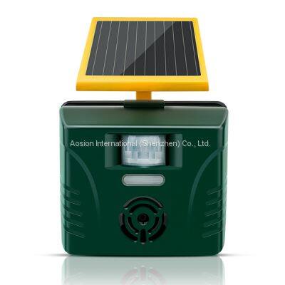 Waterproof Solar Ultrasonic Animal Garden Cat Chaser Birds Repellent photo-2