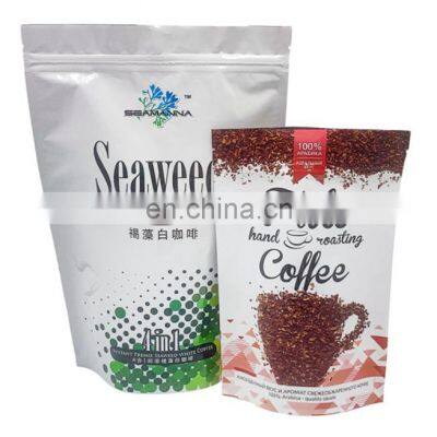 three side seal logo printed bag for tea sample packet drip coffee pouch