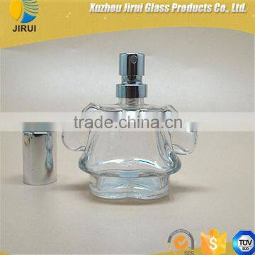 children shape empty perfume glass bottle with cap