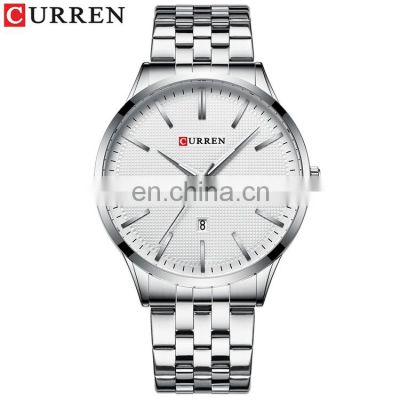 CURREN 8364 Classic Business Man Wrist Watches Calendar Japan Quartz Movement Stainless Steel Good Watch For Men