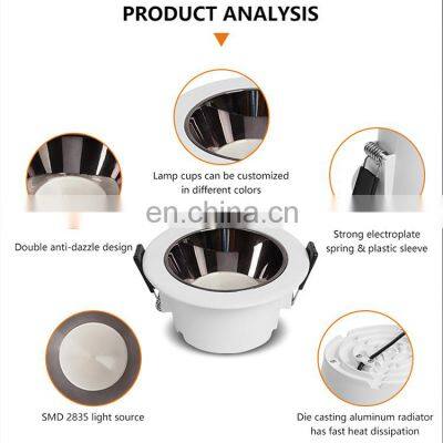 High Quality Low Price Die Casting Aluminum Ceiling Lamp 5 7 9 12 15 20 30 Watt LED Downlight photo-4