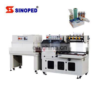 Automatic sealing tunnel type candle magazine sauce mineral water bottle plastic film shrink packaging machine