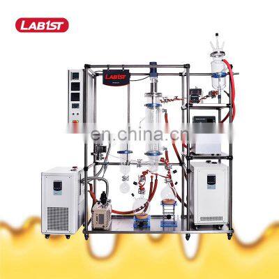 Lab Glass Shortpath Wiped Film Molecular Distillation Machine