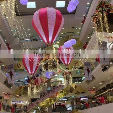 2015 hanging fire balloon decoration for shopping mall