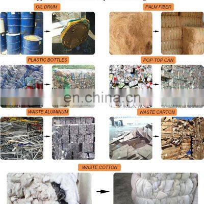 Vertical Compression Cylinder High Pressure Cotton Clothes Baler Metal Aluminum Folding and Baling Equipment photo-4