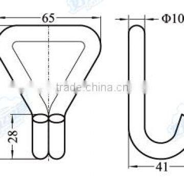 04317 Wire Single J Hook for Tie Down photo-2