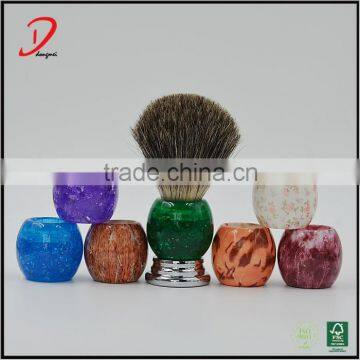 Silvertip Badger Shaving Brush,Man Soft Shaving Cleaning Brush, Custom Shaving Brush Metal & Resin Handle photo-6