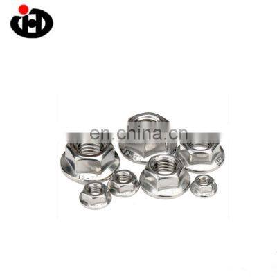 High Quality JINGHONG  DIN6923 Stainless Steel 304 Insert Lock Nut M3 Flange Hex Nuts