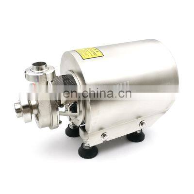 China Factory Stainless Steel Food Transfer Vertical Sanitary Centrifugal Dairy Pumps With Motor