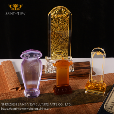 Customization Crystal Glass High Quality Sacrifice Interment Memorial Supplies Worshipping The Ancestors photo-5
