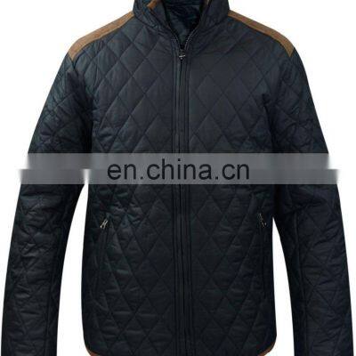 Customized product Quilted Funnel Neck Padded Jacket Coat Puffer Winter Men Jacket