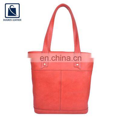 Huge Sale on Optimum Quality Swiss Cotton Lining Buff Antique Fitting Women Genuine Leather Handbag Supplier