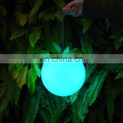 Restaurant Lighting Ceiling Outdoor Large Plastic Ball Led Ball Rechargeable Waterproof Illuminated Led Light Ball