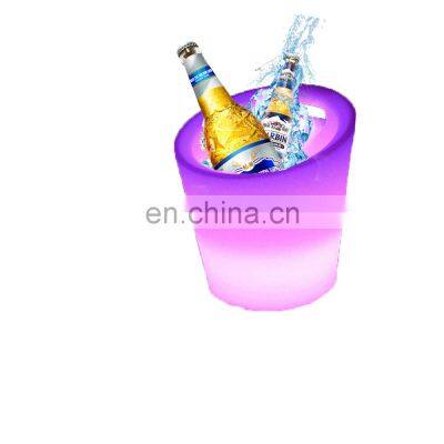 Plastic waterproof color changing KTV/ Nightclub Party rechargeable luxury plastic Modern Home LED Glowing LED Ice Bucket