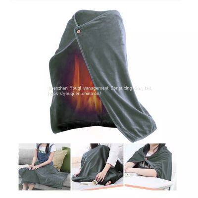 Gray Portable Electric Blanket/ USB Gray Electric Blanket/ Portable Electric Blanket/ photo-4