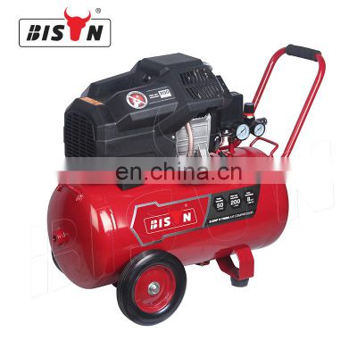 Bison Chinese Taizhou Best 8 Bar Silent Piston Oilless Oil Free Air Compressor 220v 50l Price