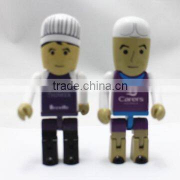 Funny plastic human shape usb 4GB