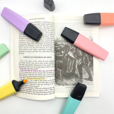 Manufacturer Oem Custom Kids Stationery Fluorescent Mini Square Bible Highlighter Pen Colorful Pastel Highlighter Marker Pen Set for School photo-5