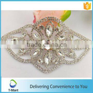 Glitter Crystal Rhinestone Applique for Lady Dress photo-3