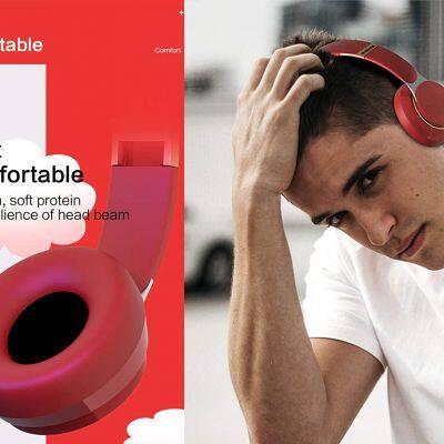 Headband Earphones Wireless Music Stereo Earphone Wireless Blue Tooth Headset Noise Cancelling Headphone