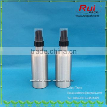 100ml aluminum bottle with 20 400 plastic black spray, 20mm aluminum bottle