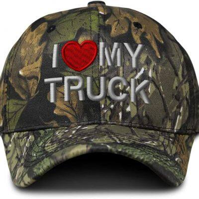 Custom Camo Baseball Cap I Love My Truck Hunting Dad Hats for Men & Women photo-1