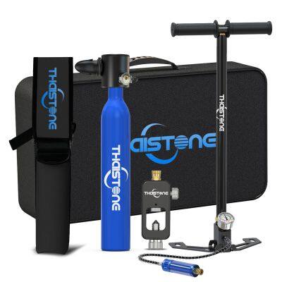 THAISTONE 0.5L  Lung Tank  Mini scuba Diving Dive air tank with High Pressure Pump