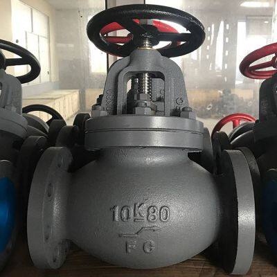 Chengzhi 10k Marine Japanese Standard Cast Iron Flange Straight Through Globe Valve Jis F7307, Cb/t4010 - 2005