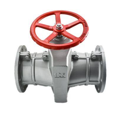 Supply Stainless Steel Pipe Clamp Valve GJ41X Aluminum Alloy Flange Pipe Clamp Valve Cast Steel Pipe Clamp Valve photo-3