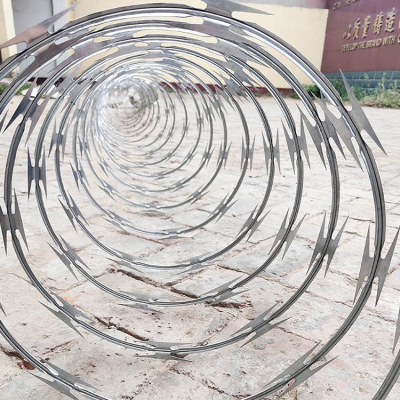 BTO-22 Hot-dip Galvanized Razor Wire for Security Fencing