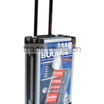 Latest Typle Aluminum Tool Trolley Case with Cus tom EVA Foam