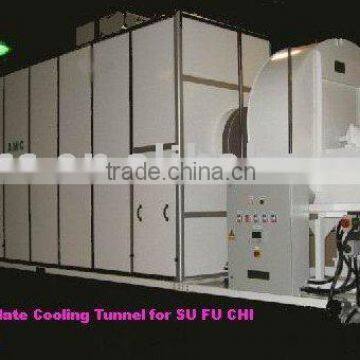 Cooling tunnel machine