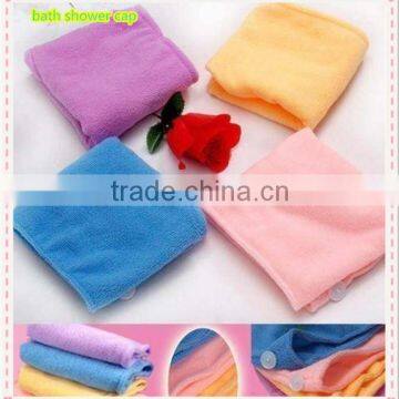 China alibaba microfiber lint-free terry towel fast- drying shower bath spa cap colorful