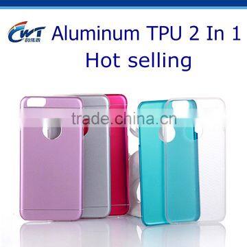 Factory Wholesale Price Slim Aluminum Transparent TPU For Iphone 5/6/6S Case Clear photo-6