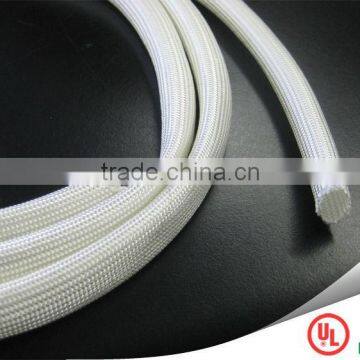 Antiflaming heat treated fiberglass sleeving wire protection high T