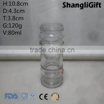 80ml Free Samples Empty Glass Salt Pepper Grinders