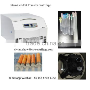 Stem cell or fat transfer liposuction centrifuge with 10cc, 20cc, 50cc, 60cc syringe