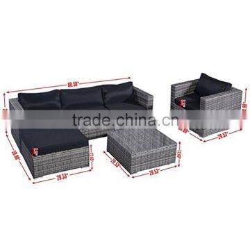 Garden Classic New Model Living Room Sofa Furniture Sets New Design Wicker Outdoor Rattan Sofa photo-6