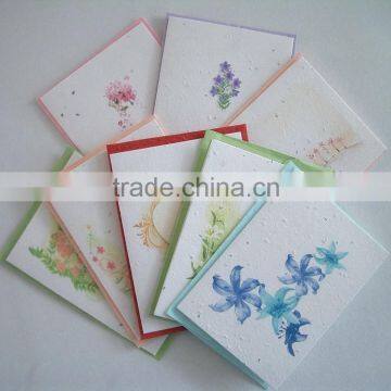 plantable seed greeting paper card