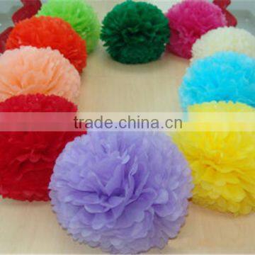 Romantic Dream Wedding Ceremony Paper Tissue Pom Pom for Decoration