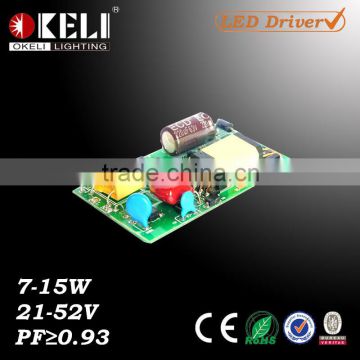 High PF Constant Current LED Driver With 7-15W 21-52V