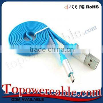 Factory Supply oem flat Noodle Design usb power cable Low price in China