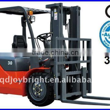 3ton diesel forklift truck,CE,pnuematic tire,side shift,Isuze engine