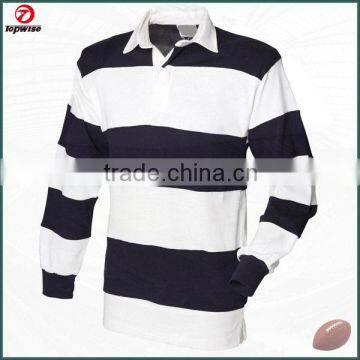 Club cut fit long sleeve rugby jersey mens