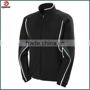 Custom team wear track suit full zipper/two side pocket sublimation printing