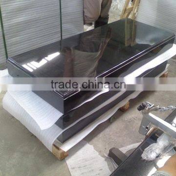 Absolute Black Granite Tombstone, China Black Cheap Headstones photo-5