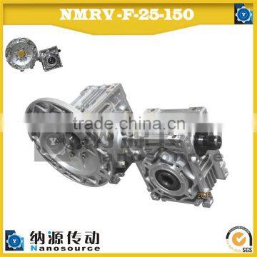 NMRV 025 20:1 high quality aluminium alloy gearbox/ small worm gearbox