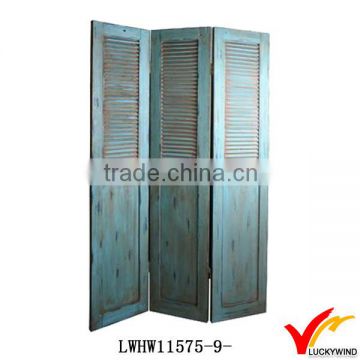 Rustic Old Home Folding Indoor Wooden Decorative Screens